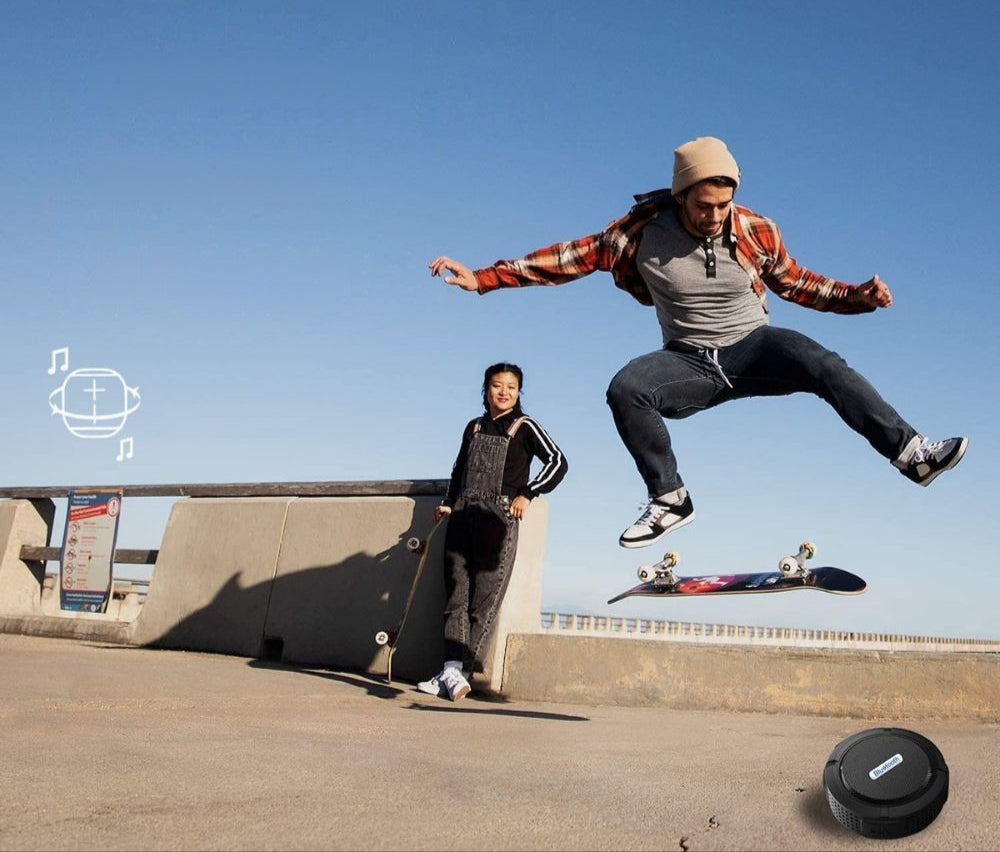 SoundGrip Tragbarer Bluetooth-Lautsprecher – Kabellos & Wasserabweisend mit Saugnapf