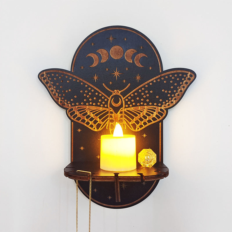 GothicDecor - Mystische Wandregale mit Kerzenhaltern