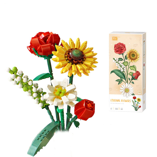 FloraBloom - 3D-Blumenstrauß für ruhige Räume