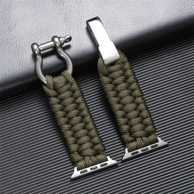 FlexiWrist Paracord Armband für Apple Watch - Robustes & verstellbares Band