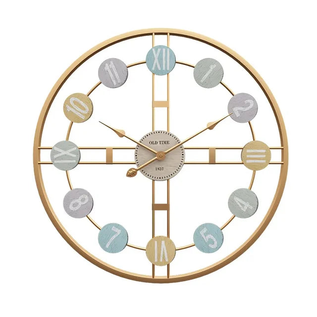 VintageTime Elegante Wanduhr – Klassisches Design mit geräuschlosem Mechanismus
