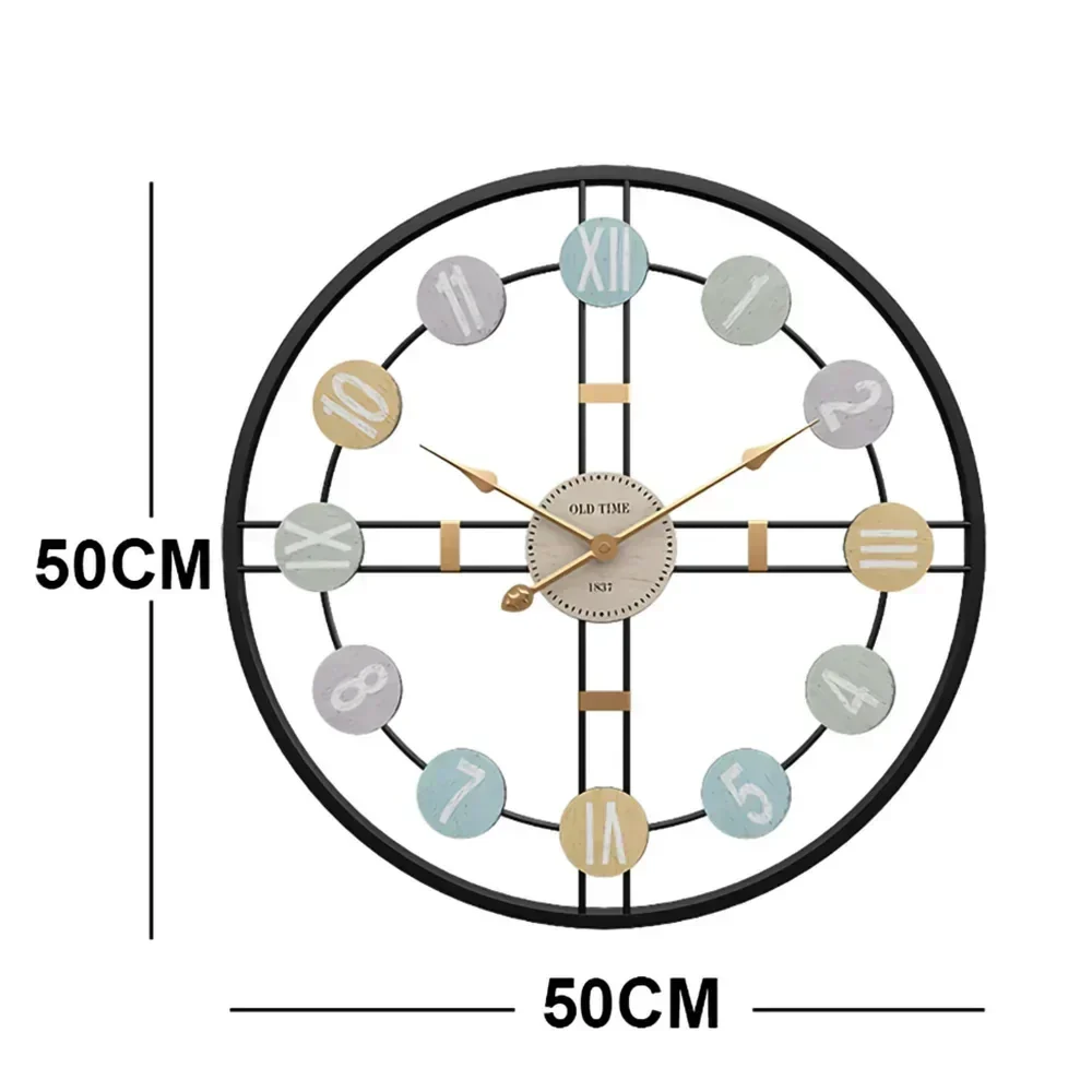 VintageTime Elegante Wanduhr – Klassisches Design mit geräuschlosem Mechanismus