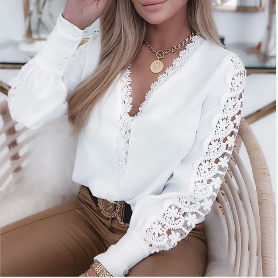 Olivia - Weiße Bluse