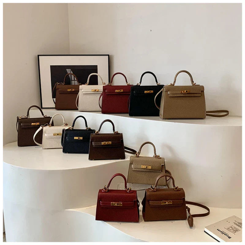 Rikke - Lychee-Muster Crossbody-Tasche