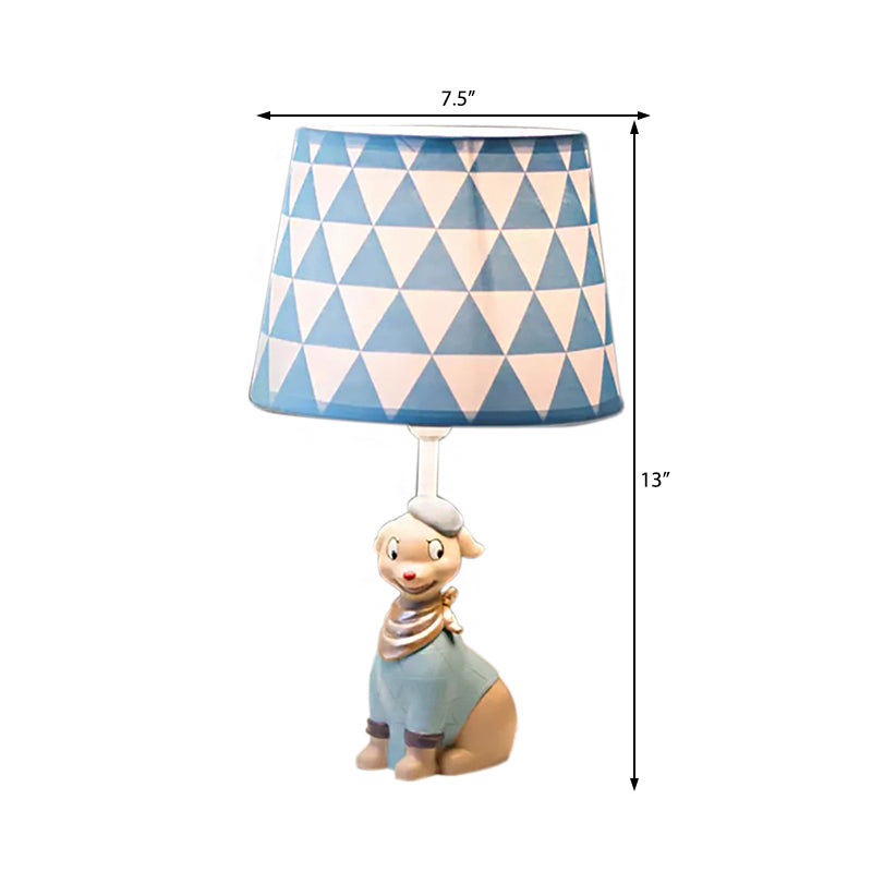 PupGlow – munter blaue Hundeschreibtischlampe für Kinder
