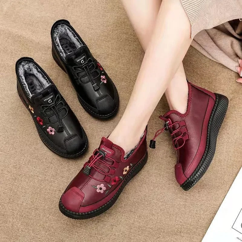 Emma Blomstrede Schuhe mit Pelzfutter – Stil und Komfort in Einem
