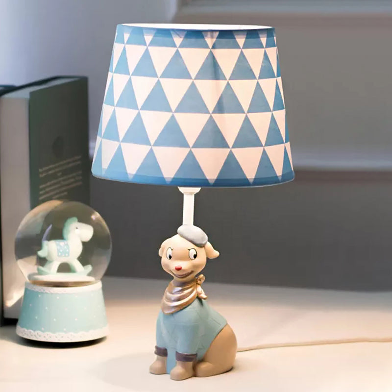 PupGlow – munter blaue Hundeschreibtischlampe für Kinder