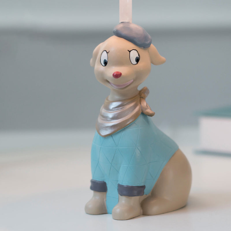 PupGlow – munter blaue Hundeschreibtischlampe für Kinder
