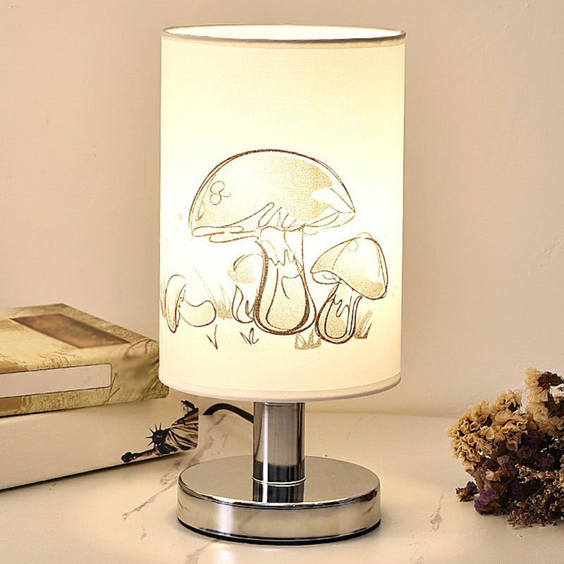 Printelle – Elegante Nachttischlampe mit künstlerischer Stofftextur