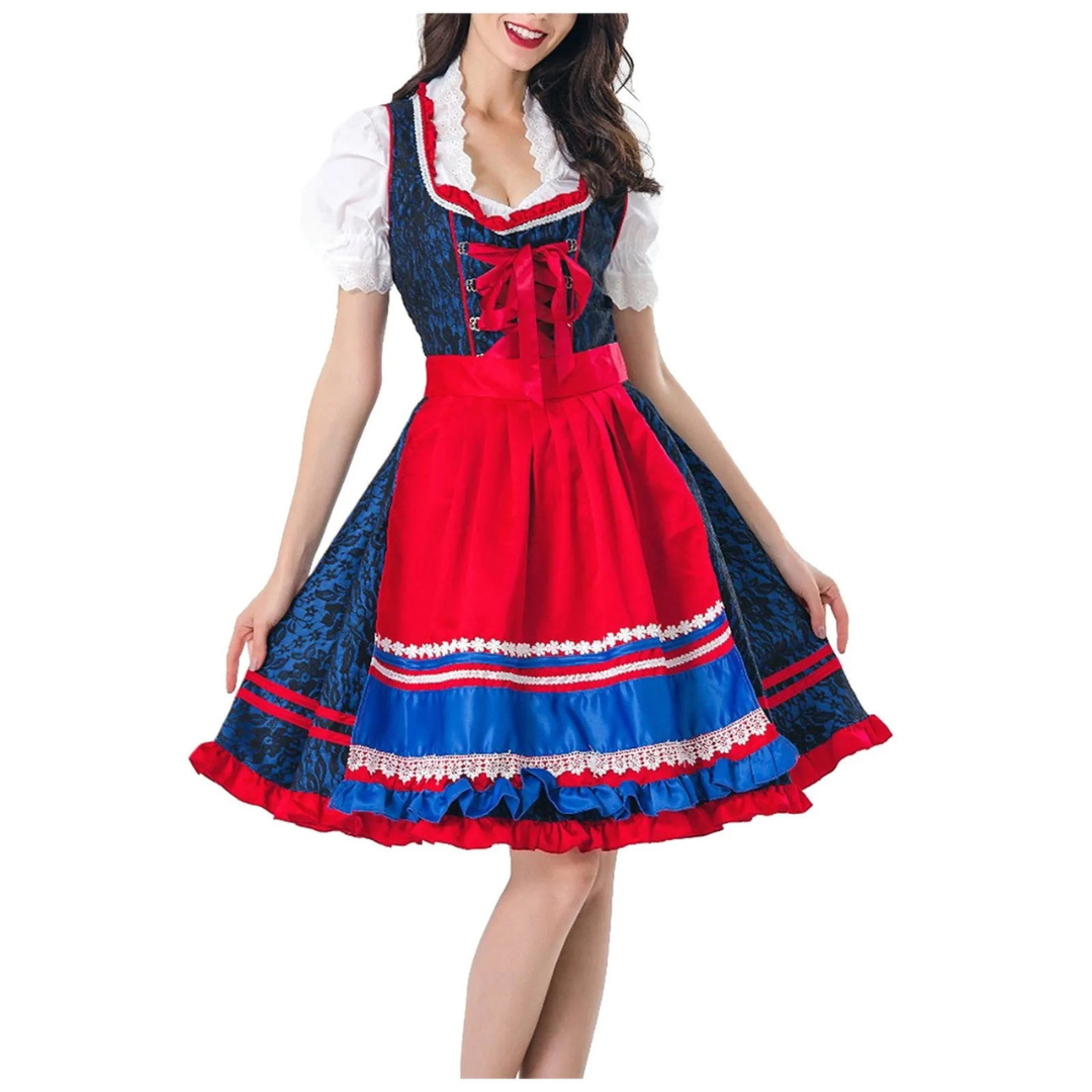 Lea | Damen Lebendiges Oktoberfest Dirndl Kleid | 2024