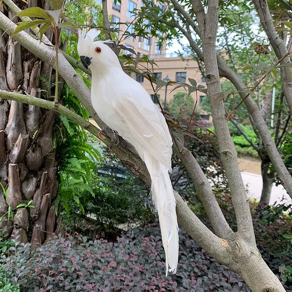 Lebenserlebnis Papagei Gartenornament für elegante Außenbereiche