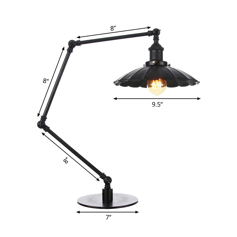 Lumineux - Vintage verstellbare Schreibtischlampe