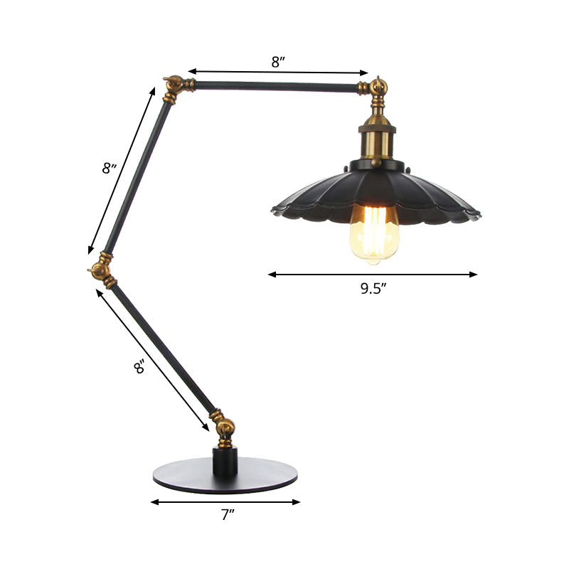 Lumineux - Vintage verstellbare Schreibtischlampe