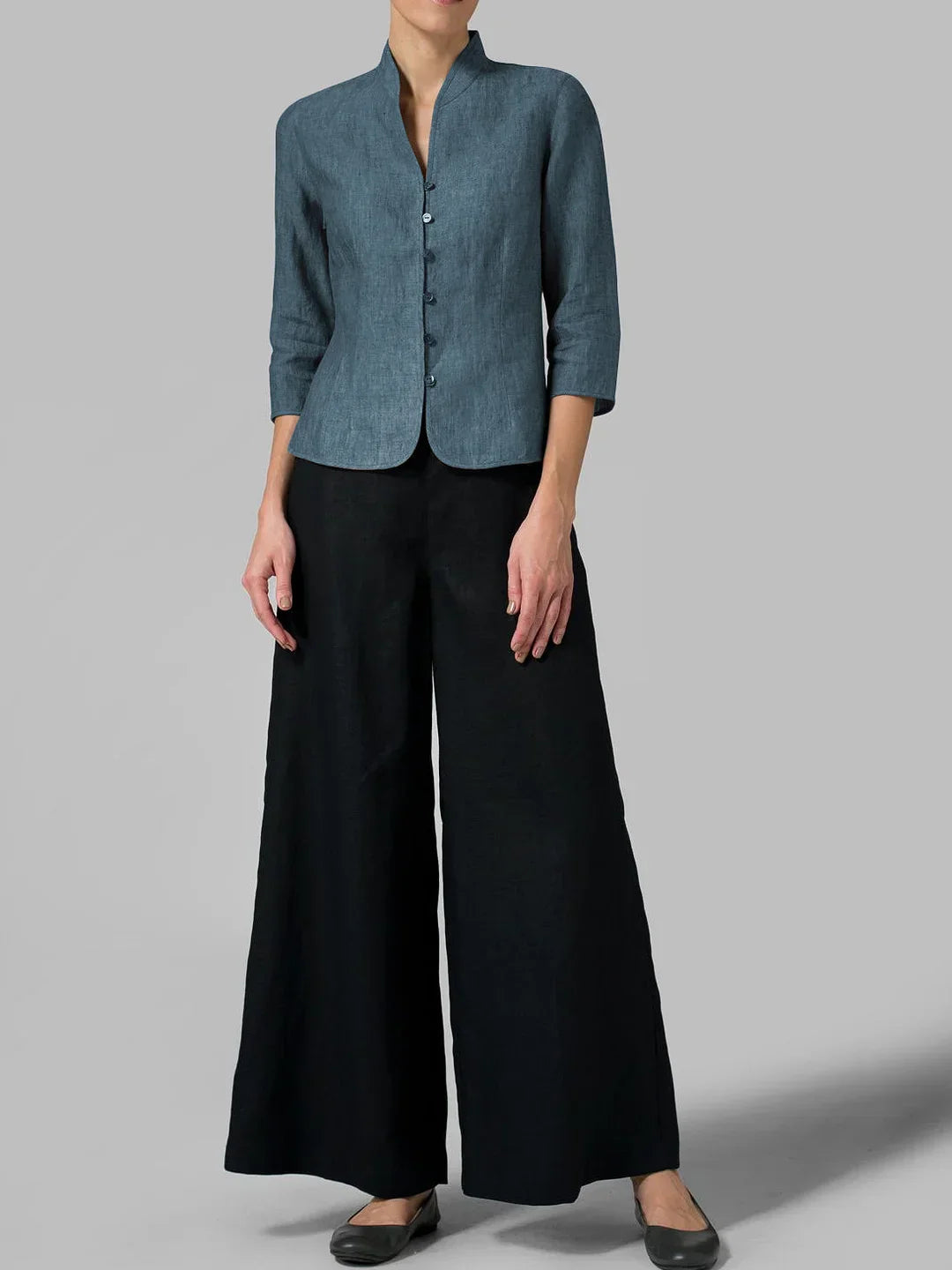 Isabella Knapplock Bluse mit Stehkragen