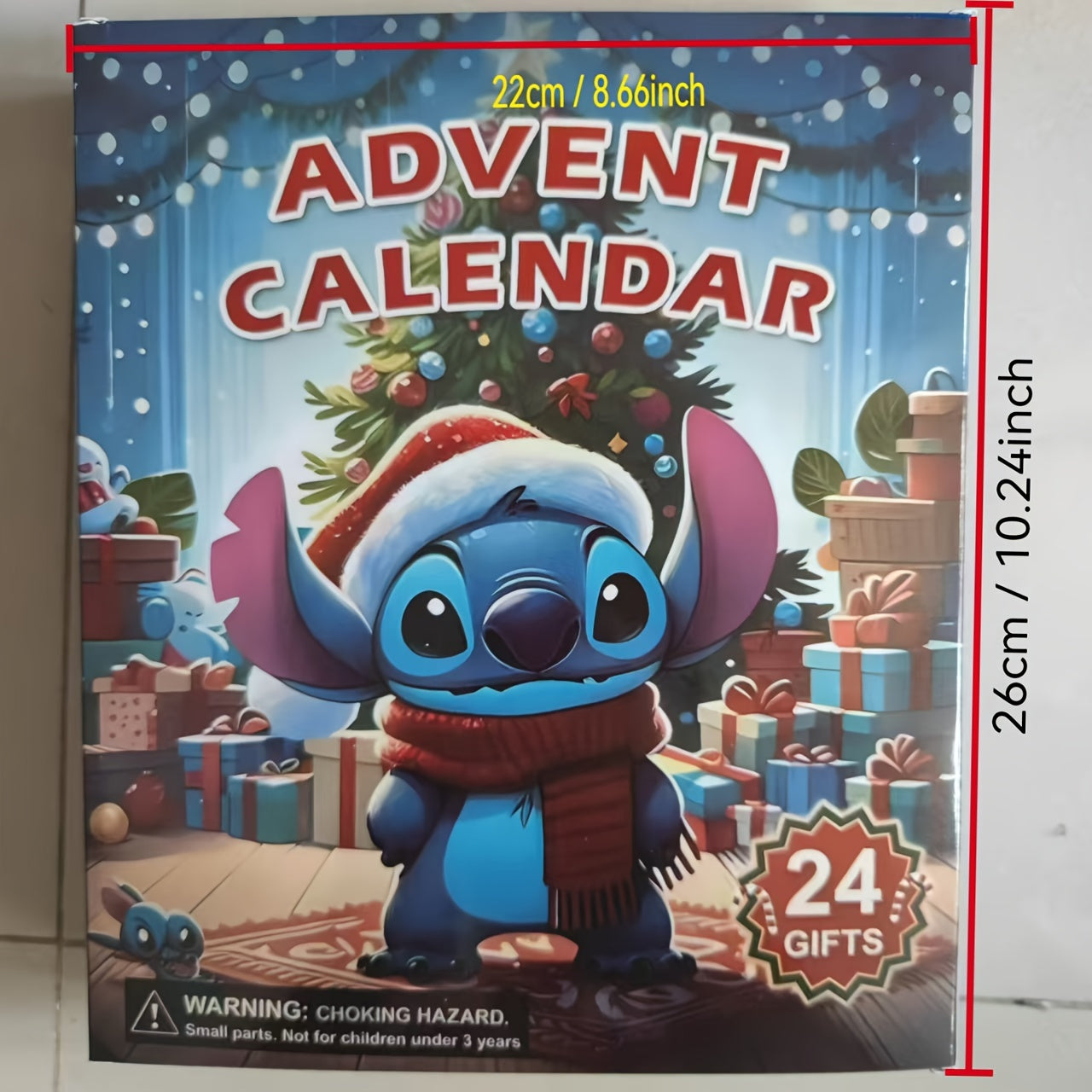 Stitch Adventskalender Spielset | 24-teiliges interaktives Feiertagsüberraschungsspiel