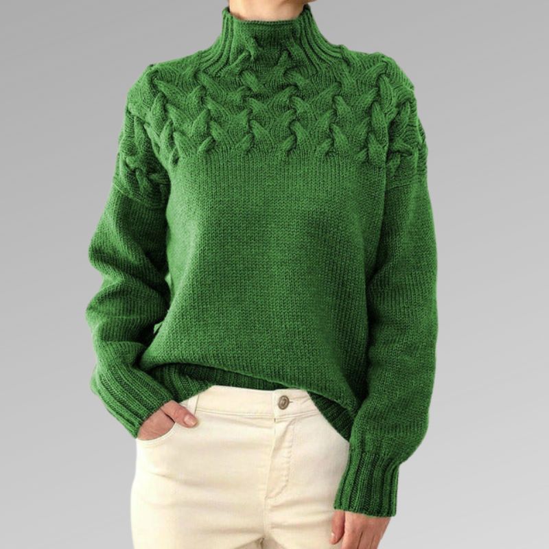 Yvonne - Eleganter kabelstrickpullover