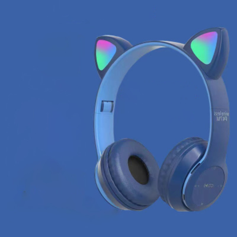 Kabellose LED Katzenohr-Kopfhörer mit Bluetooth und integriertem Mikrofonsteuerung