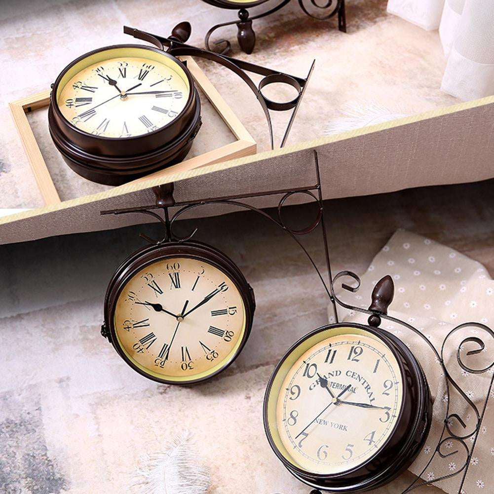 Retro Wanduhr – Klassisches New Yorker Stationsdesign