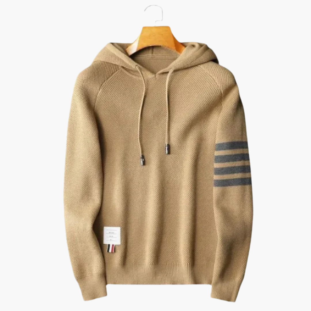 Anna - Hoodie mit Kordel und gerippten Bündchen