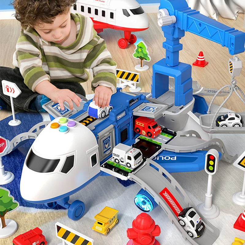 JetMaster Interaktives Flugzeug-Spielset mit Lichtern und Geräuschen