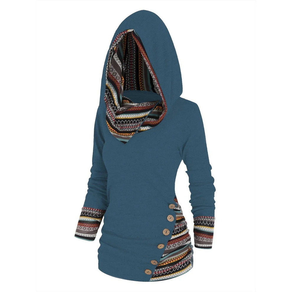 Astrid - Boheme-Nekultur-Haube mit Tribal-Trimm