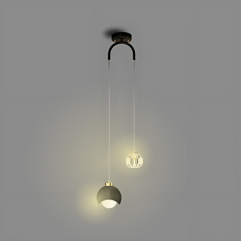 KrystaLume Elegante Kristall-LED-Pendel – Sofistiziertes Glühen und zeitlose Eleganz