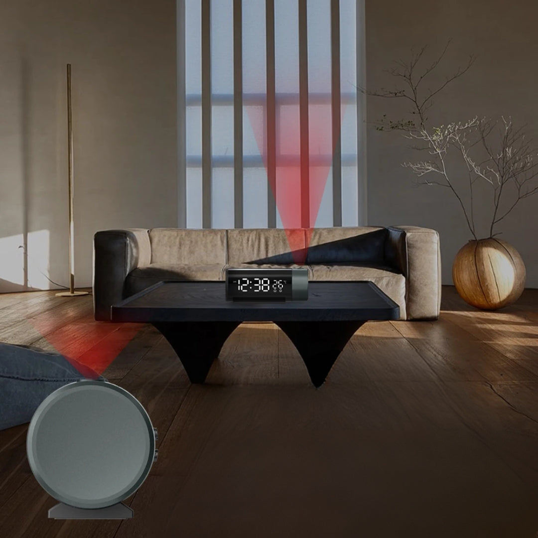 LED Digitalprojektor-Uhr mit Thermometer
