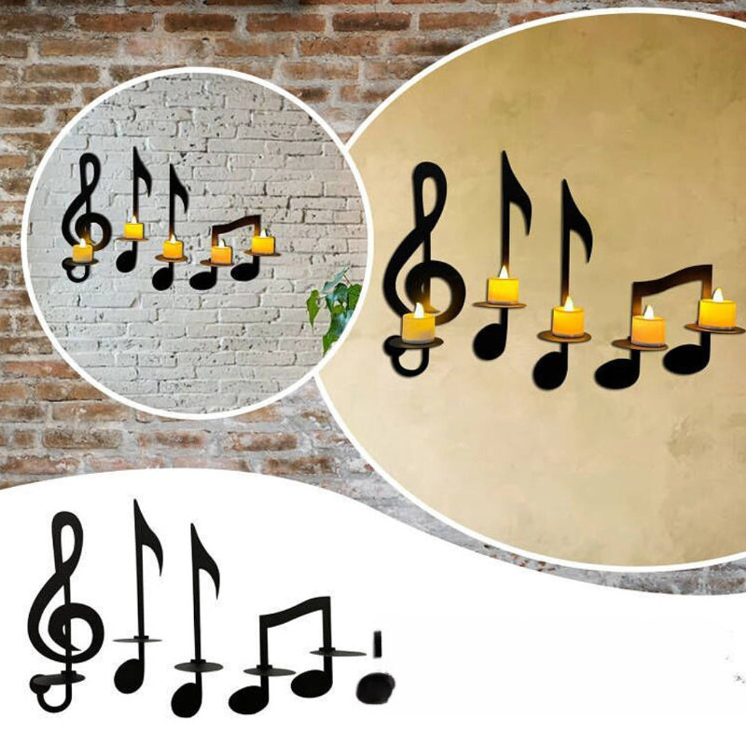 Luxe Kreative Musikalische Noten Wandleuchte