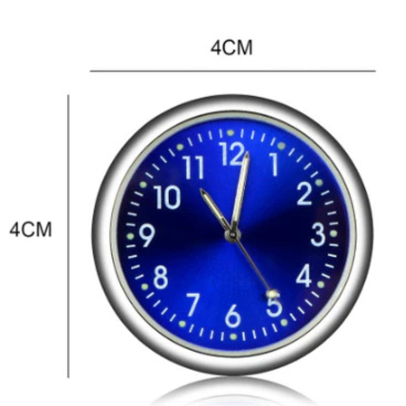 AutoTime Mini Analog-Uhr – Selbstklebendes und Stylisches Design für das Auto-Innenleben
