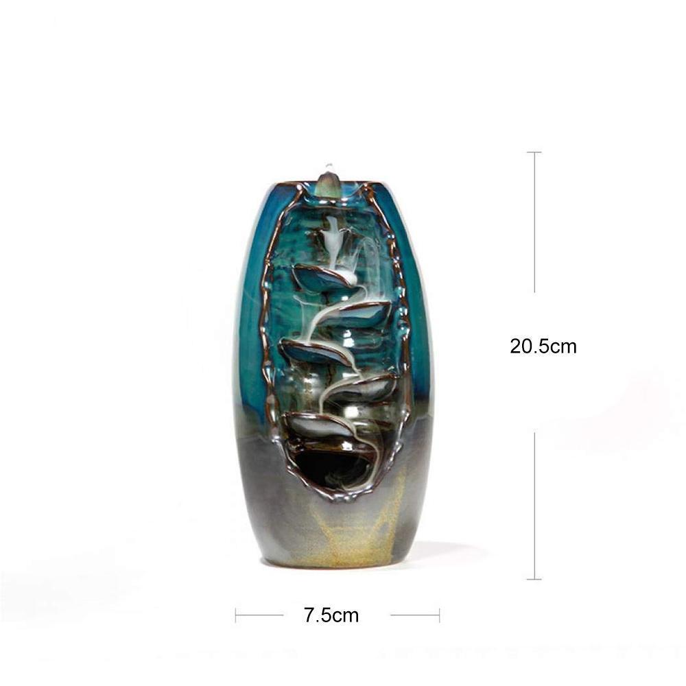 ZenFlow Räucherstäbchenhalter – Handgefertigtes Design mit Beruhigendem Wasserfalleffekt