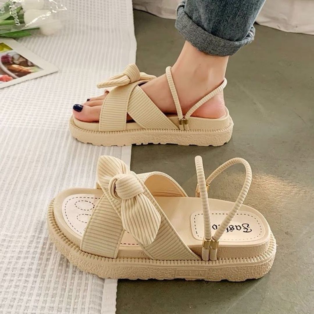 Ida – Schleifen-Plattformsandalen für einen eleganten Sommerlook