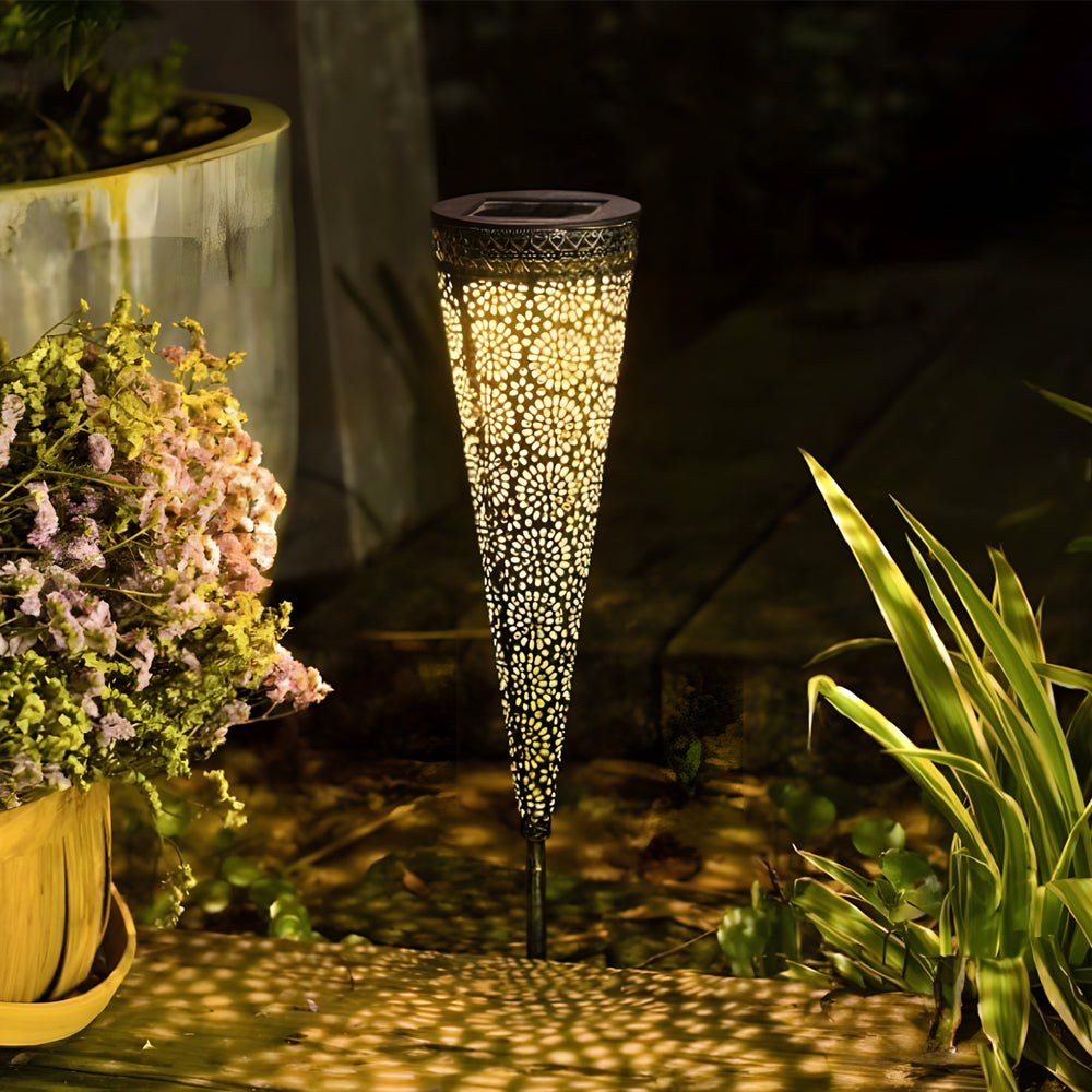 Flora 2er-Pack konische Solarlampen