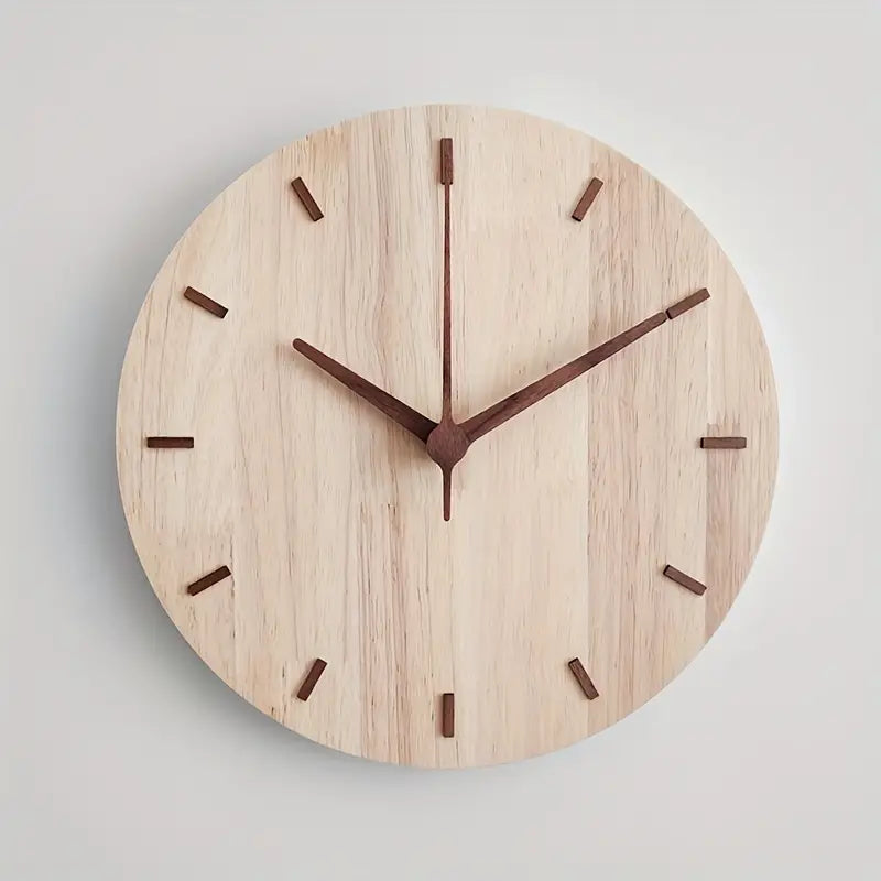 Minimalistische Ästhetik Wanduhr aus Holz