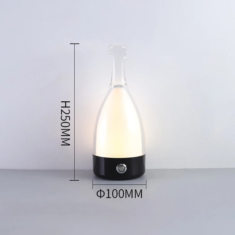 LuminaBottle - Touch-Steuerung Flasche-förmige Tischlampe mit USB-Ladegerät