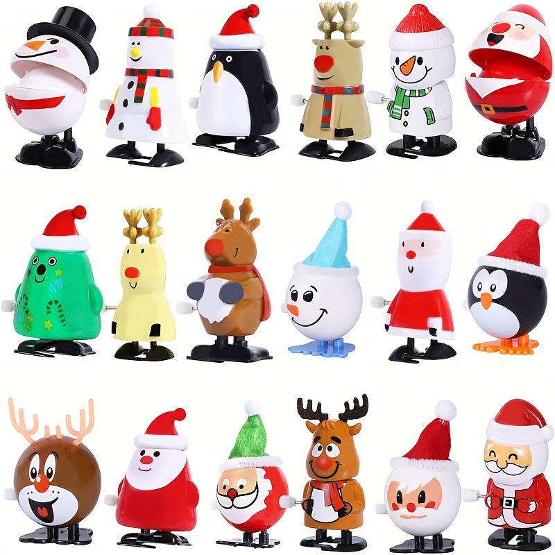 5 Stück Mini Aufziehhart Weihnachtsspielzeug