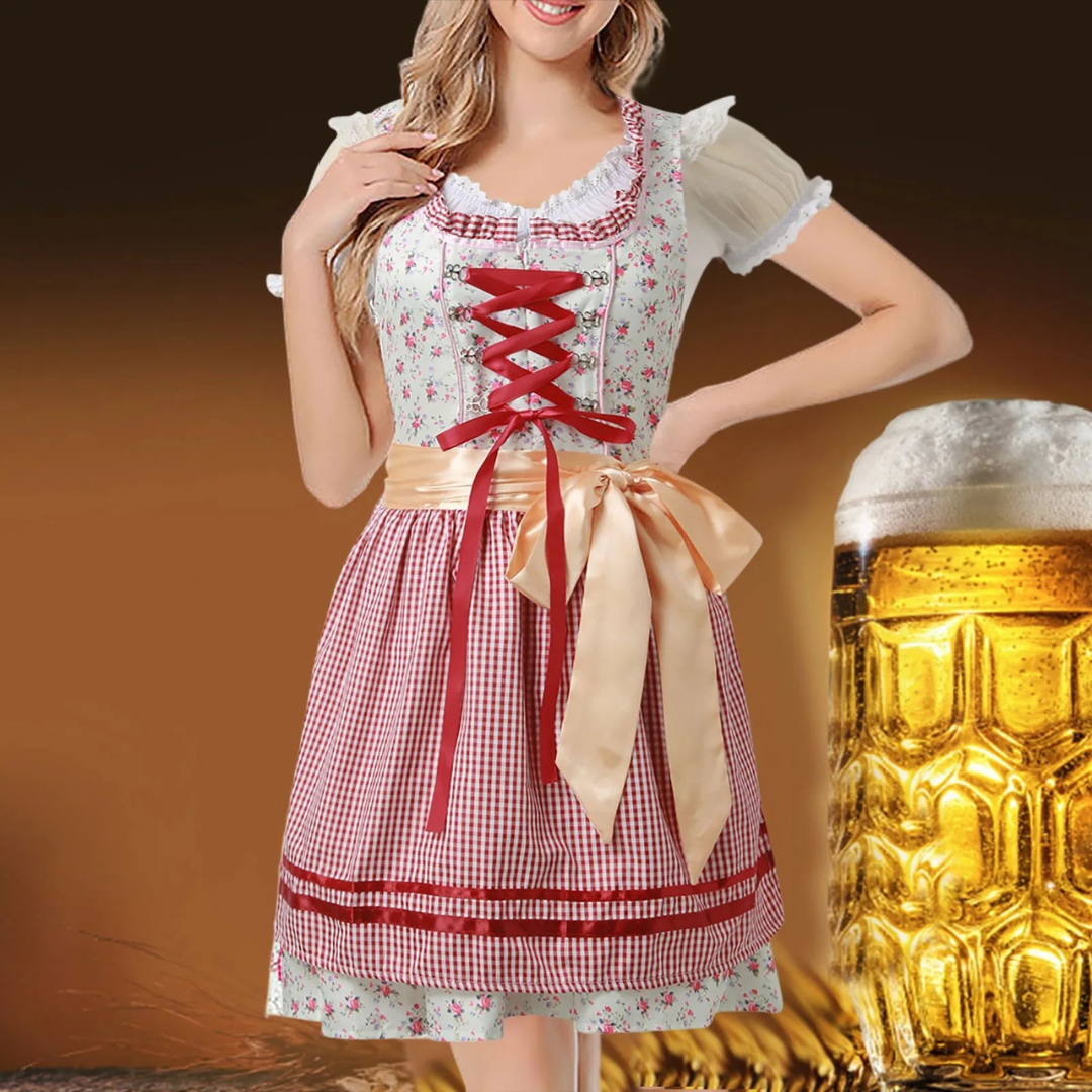 Eva | Damen Charmantes Oktoberfest Dirndl Kleid | 2024