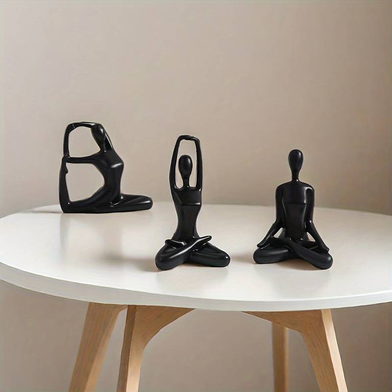 CalmFlow Yoga Figur – Minimalistische Skulptur für friedliche Räume