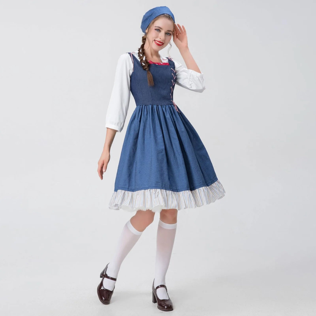 Mia | Damen Elegante Oktoberfest Dirndl Kleid | 2024