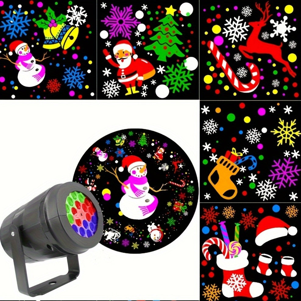 USB-betriebene LED-Weihnachtsprojektorlampe