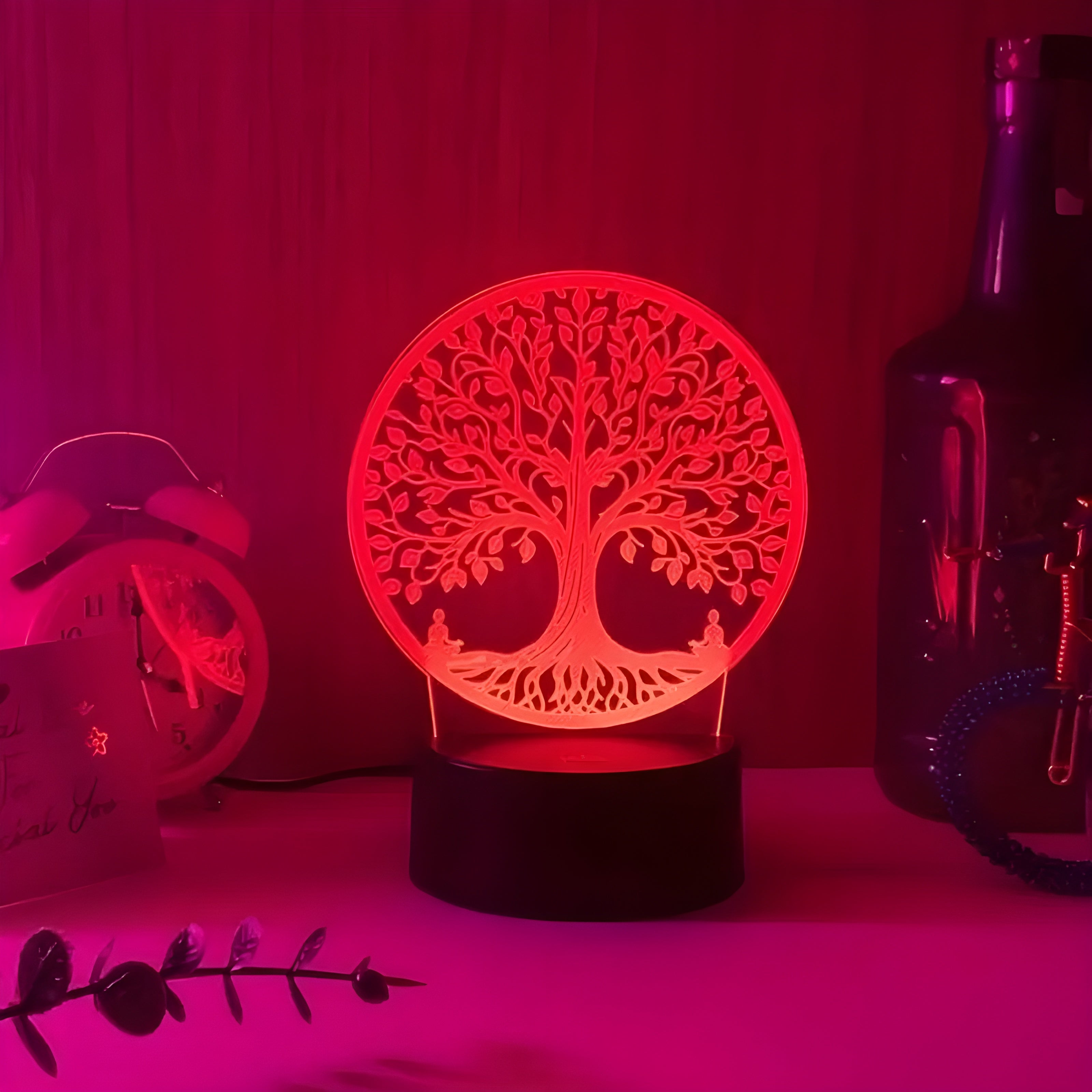 DreamGlow - 3D-LED-Lampe zur stilvollen Beleuchtung im Schlafzimmer