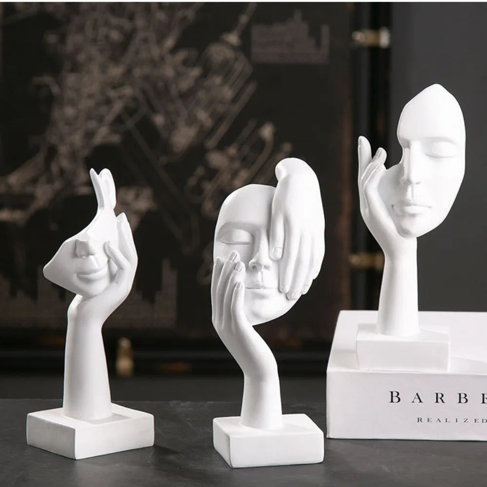 NordicMuse Abstrakte Gesichts Skulptur