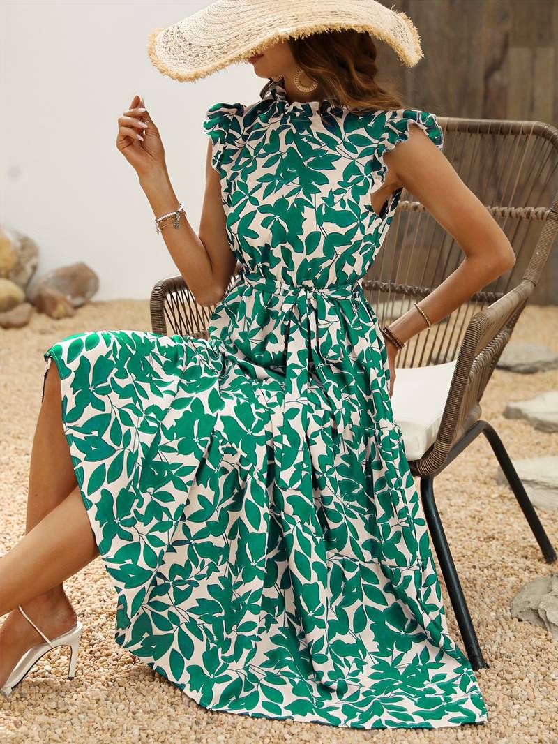 Aurelia – Elegantes Kleid mit Rüschensämlern für Frühling und Sommer
