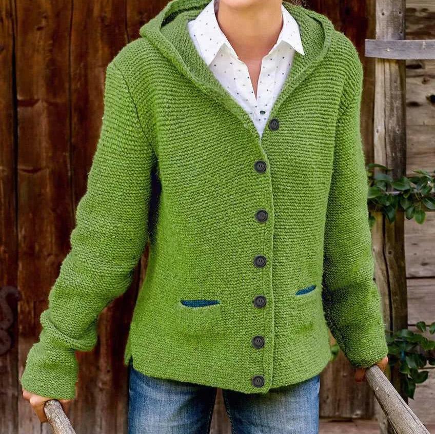 Emily gestrickte Jacke mit Knöpfen
