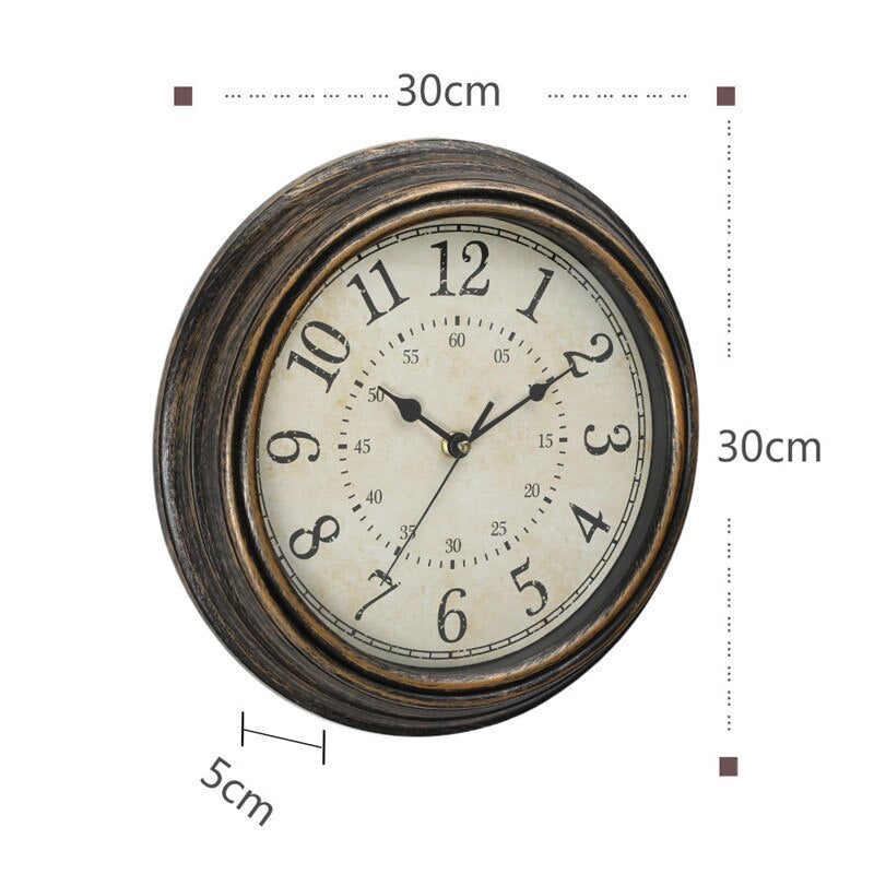 Rustik Vintage Holzwanduhr – Klassische Eleganz für Ihr Zuhause