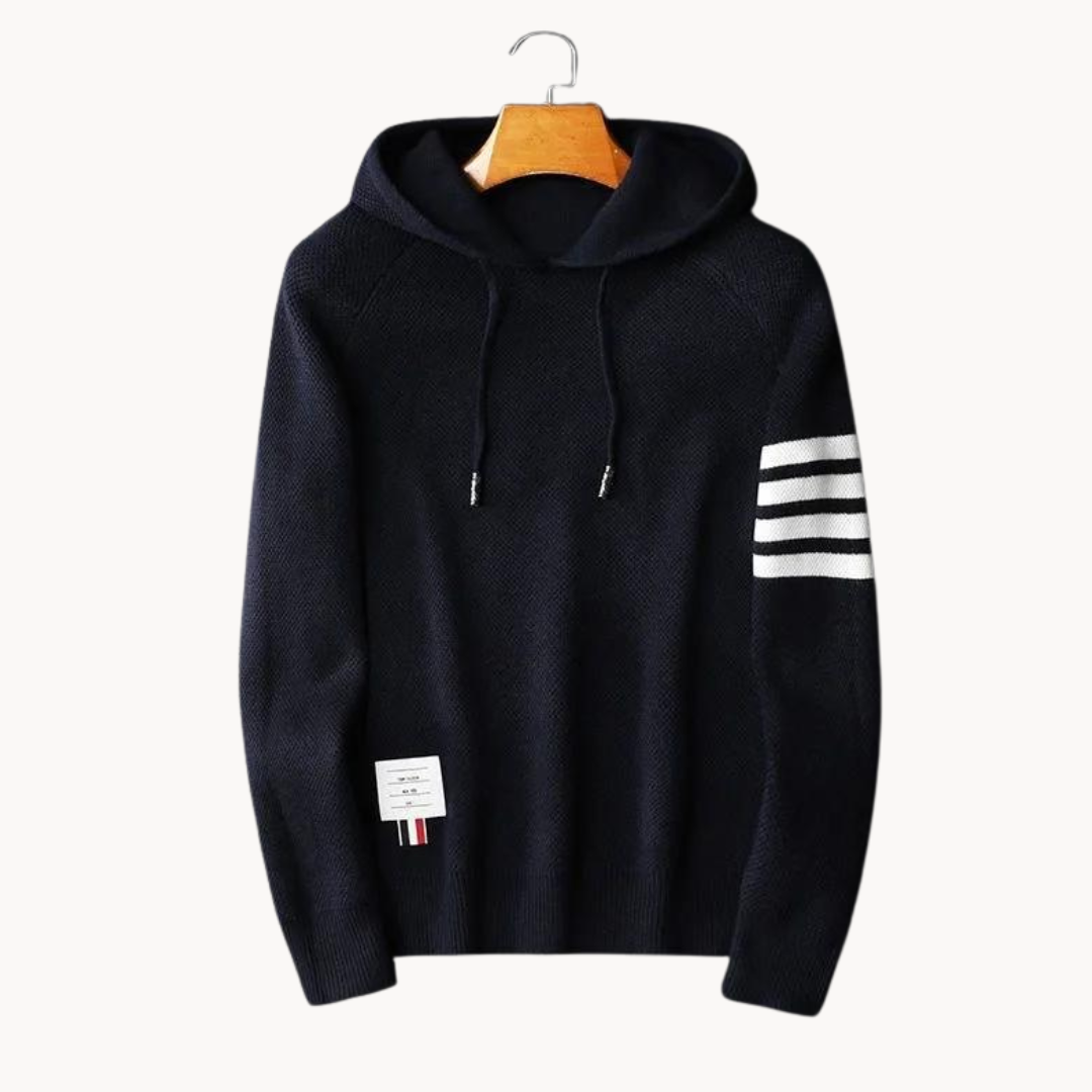 Anna - Hoodie mit Kordel und gerippten Bündchen
