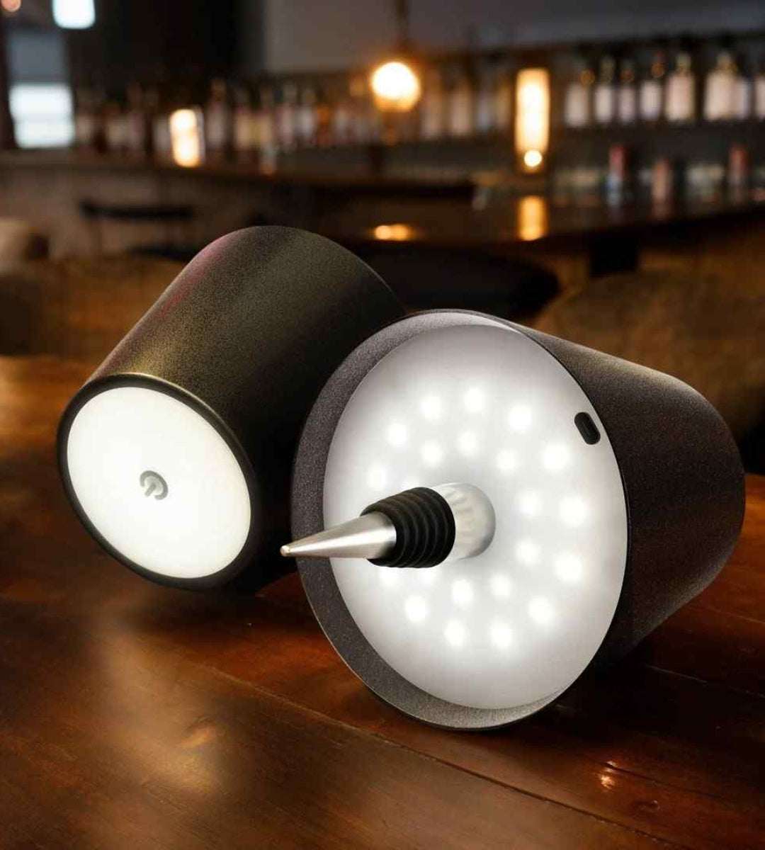 Mila LumiBottle LED-Flaschnelampe – Elegante wiederaufladbare Lampe