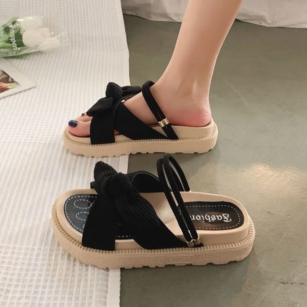 Ida – Schleifen-Plattformsandalen für einen eleganten Sommerlook