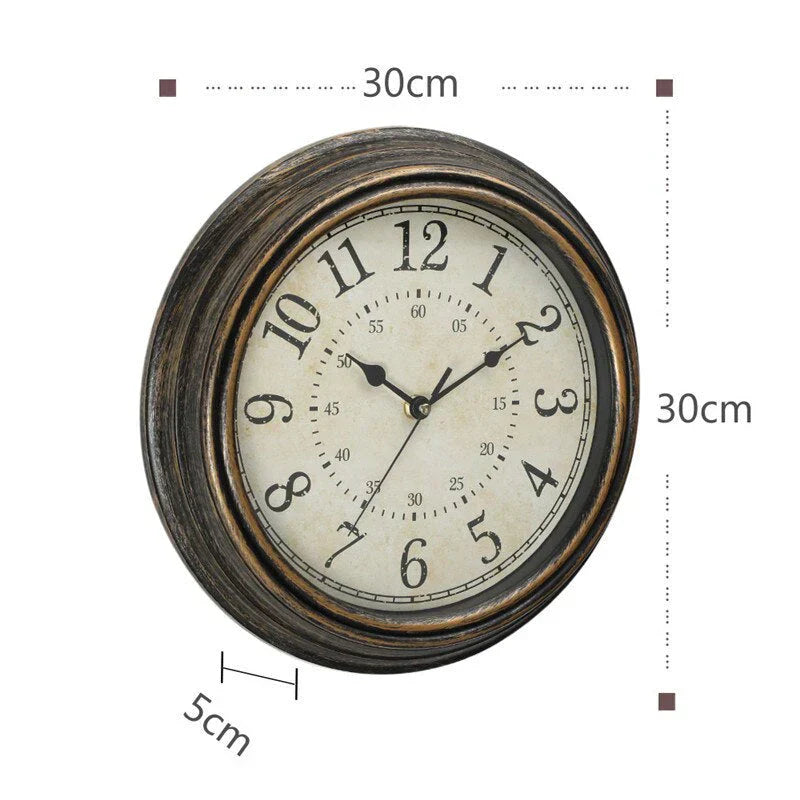 RusticCharm Vintage Wanduhr