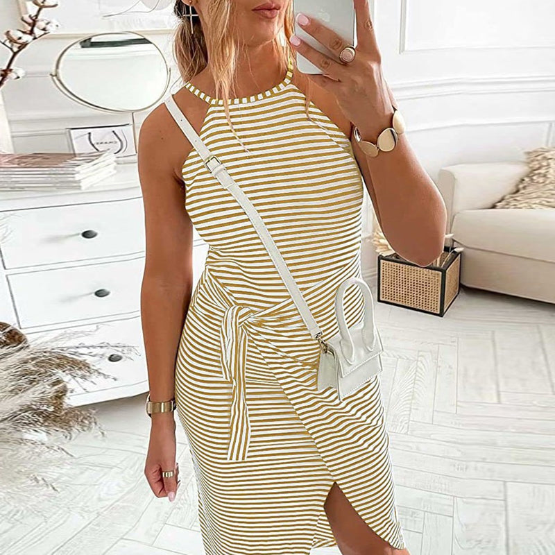 Bella - Gestreiftes Hemdkleid