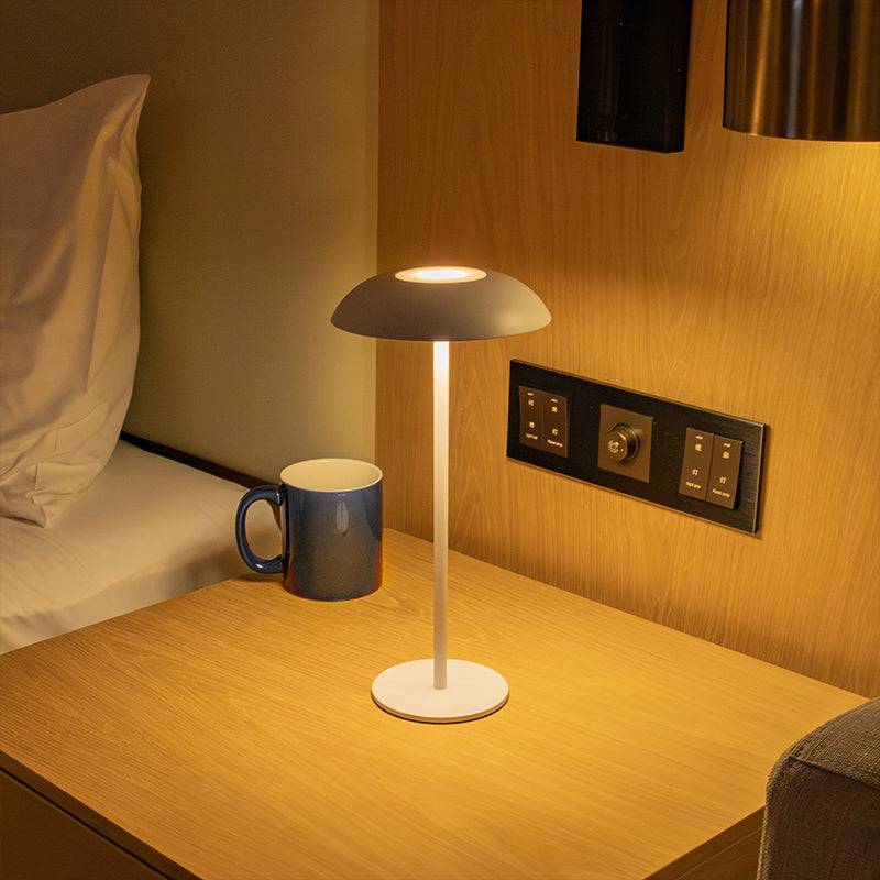 Orbella kabellose LED-Tischlampe mit Touchsteuerung – Elegantes rundes modernes Design
